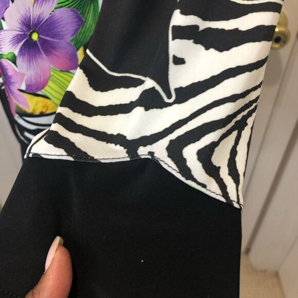 Joseph Ribkoff floral print jacket and shell tank top set, size 6 - Picture 12 of 16